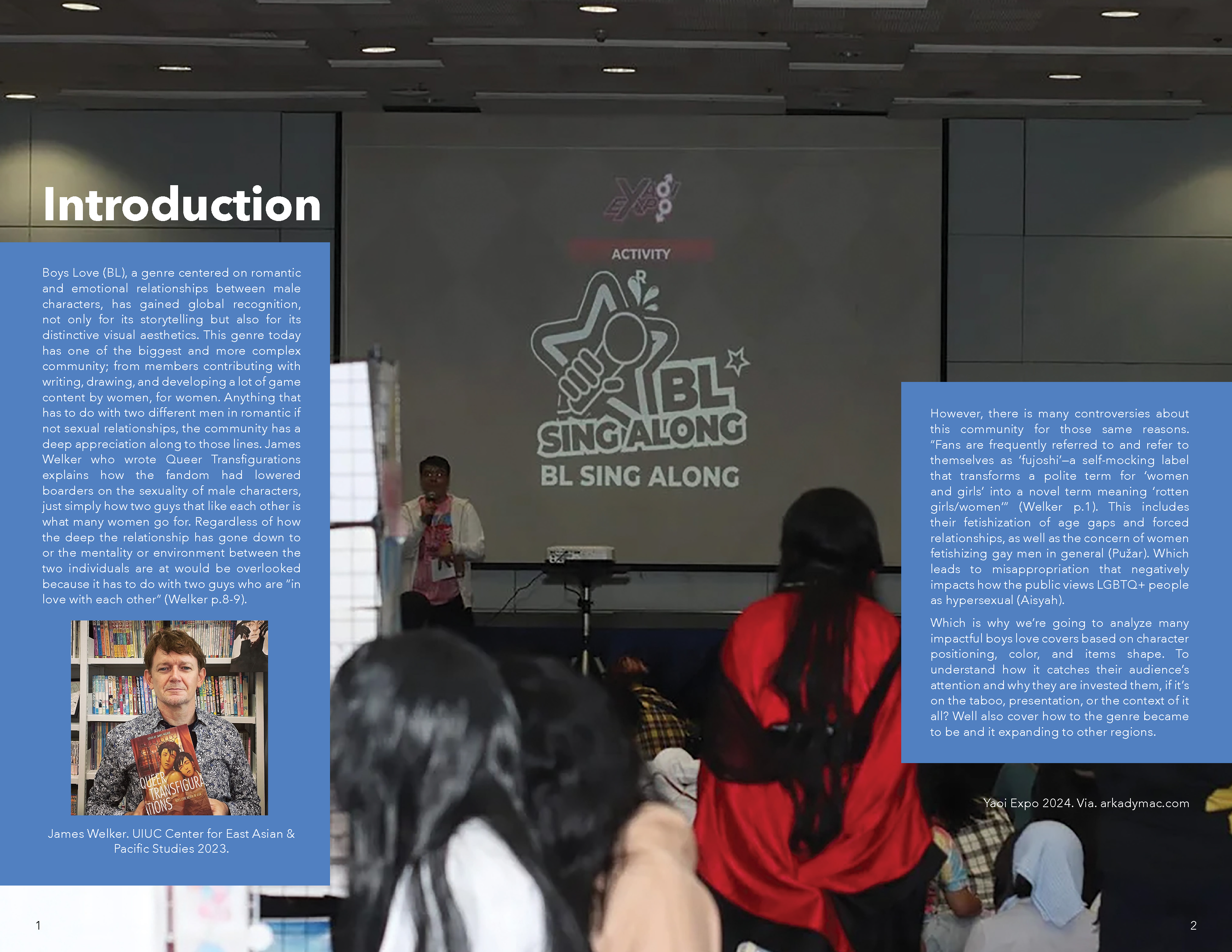 page one and two of the zine that consists of an introduction as well a sidebar